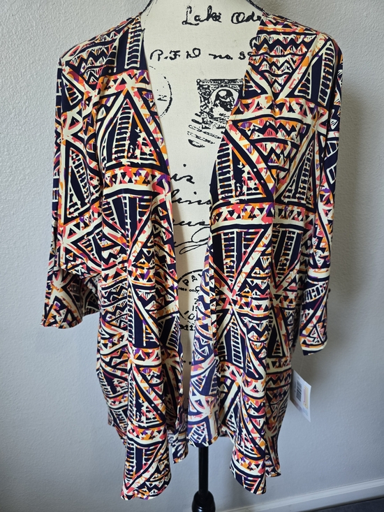 LuLaRoe Other - NWT Lularoe Lindsay Kimono Open Front Geometric Print M